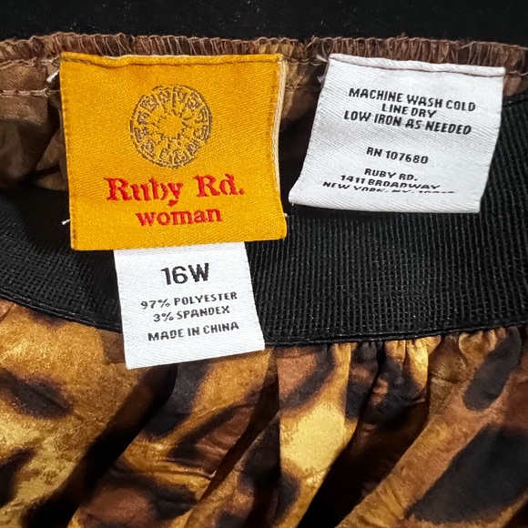 Ruby Rd. Animal Print Maxi Skirt - Picture 7 of 8